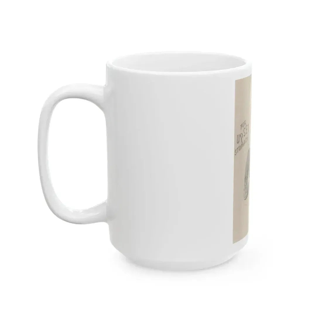 For Upset Stomach advertisement - White Coffee Mug - Go Mug Yourself