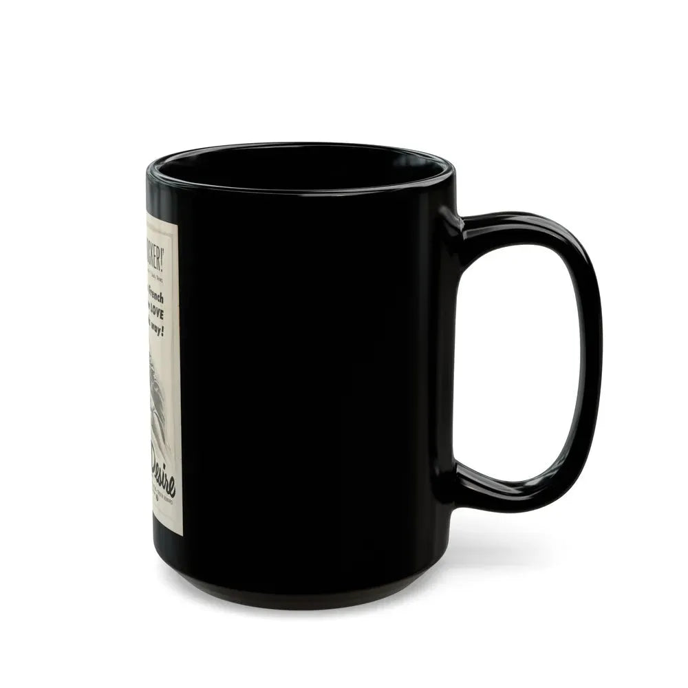 FORBIDDEN DESIRE 1955 Movie Poster - Black Coffee Mug - Go Mug Yourself