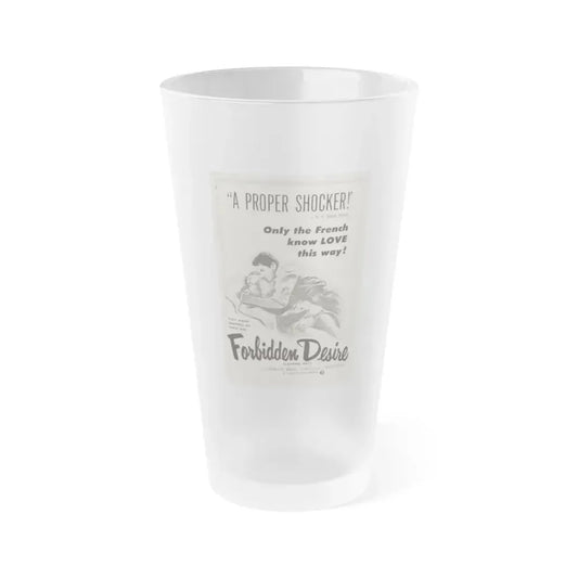FORBIDDEN DESIRE 1955 Movie Poster - Frosted Pint Glass 16oz 16oz Frosted - Go Mug Yourself