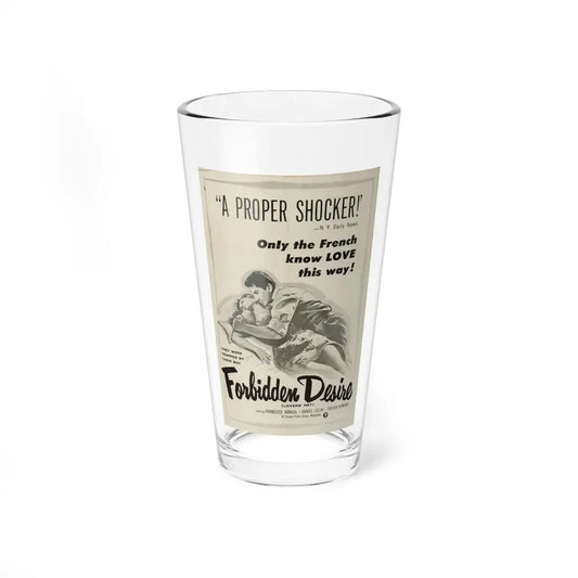 FORBIDDEN DESIRE 1955 Movie Poster - Pint Glass 16oz 16oz - Go Mug Yourself