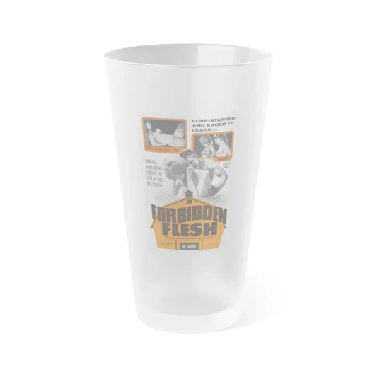FORBIDDEN FLESH 1968 Movie Poster - Frosted Pint Glass 16oz 16oz Frosted - Go Mug Yourself