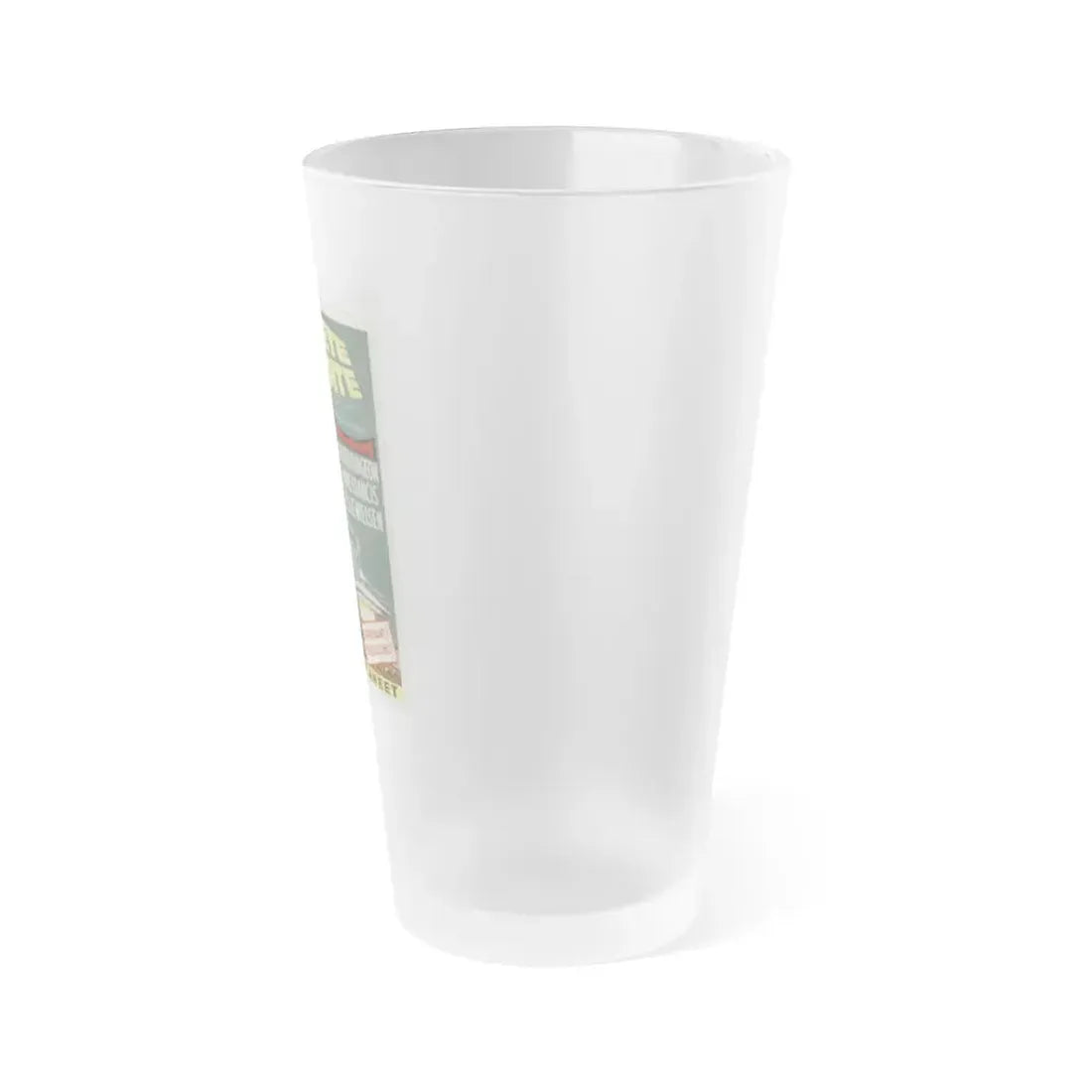 FORBIDDEN PLANET (BELGIAN) 1956 Movie Poster - Frosted Pint Glass 16oz - Go Mug Yourself