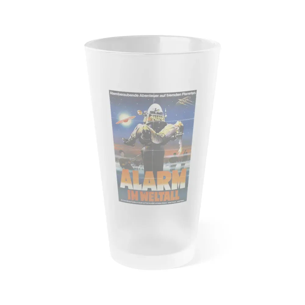 FORBIDDEN PLANET (GERMAN) 1956 Movie Poster - Frosted Pint Glass 16oz Default Title - Go Mug Yourself