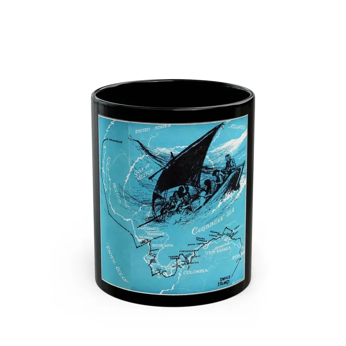 Forbidden Trails, Bluebook Magazine, July 1953 - Black Coffee Mug 11oz - Go Mug Yourself
