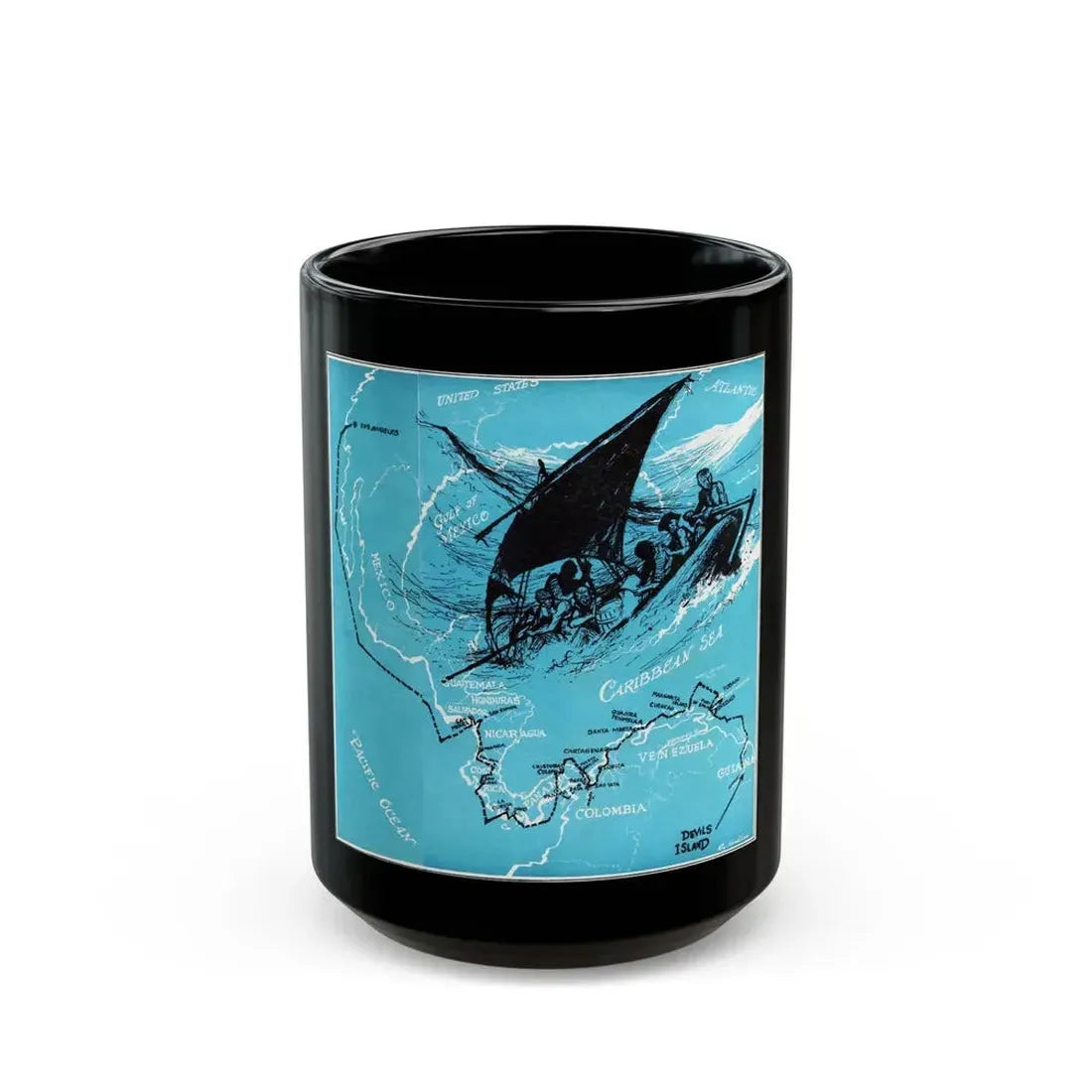 Forbidden Trails, Bluebook Magazine, July 1953 - Black Coffee Mug 15oz - Go Mug Yourself