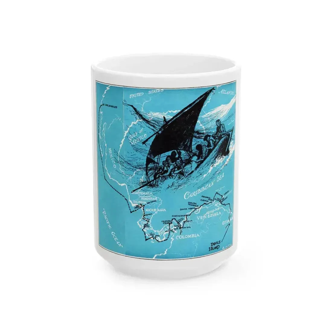 Forbidden Trails, Bluebook Magazine, July 1953 - White Coffee Mug 15oz - Go Mug Yourself