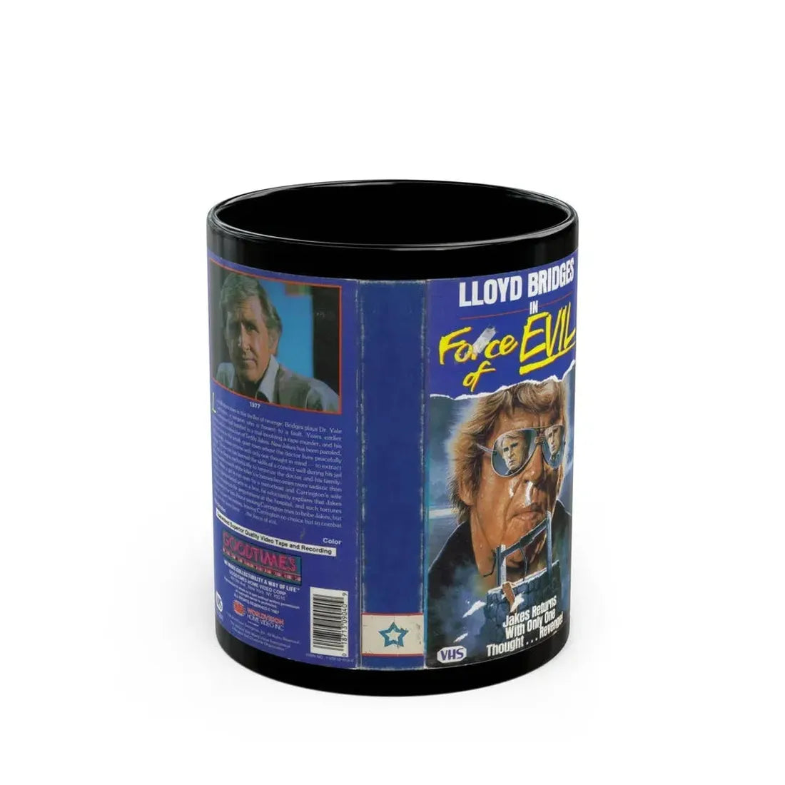 FORCE OF EVIL (VHS COVER) - Black Coffee Mug 11oz - Go Mug Yourself