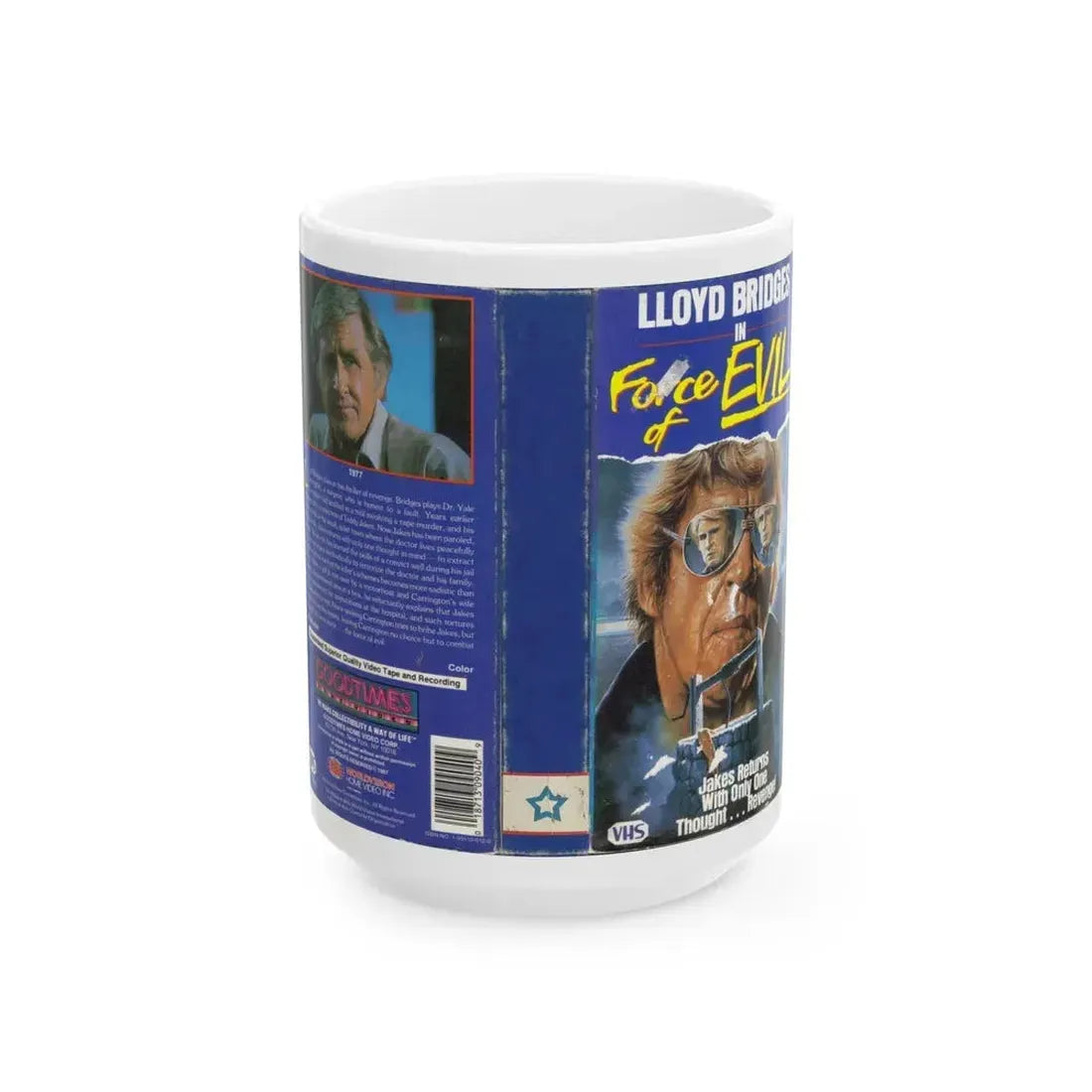 FORCE OF EVIL (VHS COVER) - White Coffee Mug 15oz - Go Mug Yourself