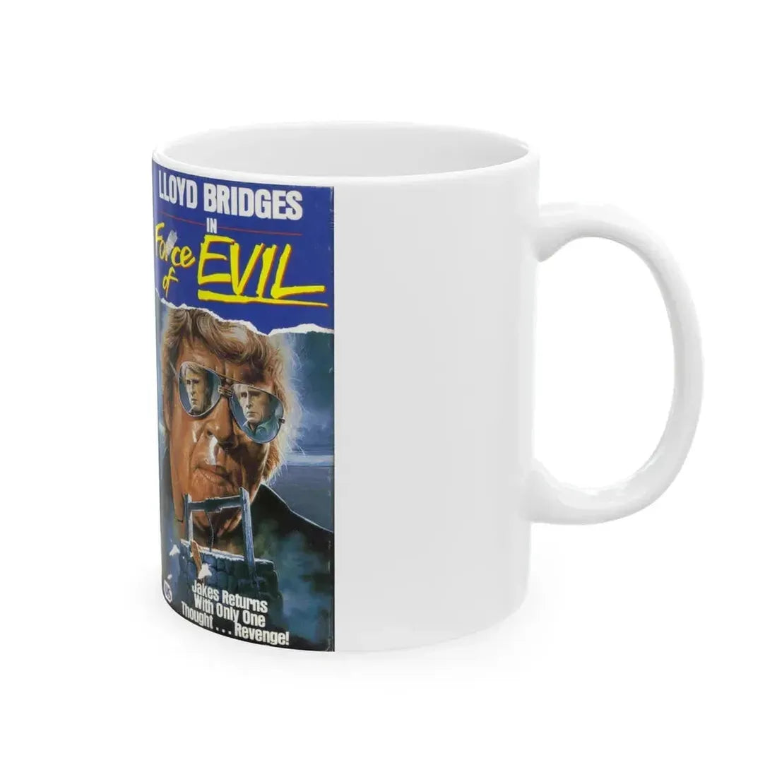 FORCE OF EVIL (VHS COVER) - White Coffee Mug - Go Mug Yourself