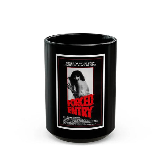 FORCED ENTRY 1975 Movie Poster - Black Coffee Mug 15oz - Go Mug Yourself