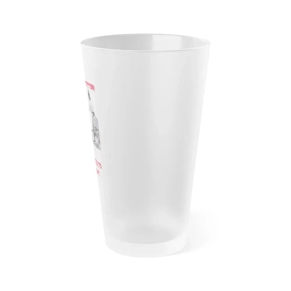 FORCED TO FIGHT 1971 Movie Poster - Frosted Pint Glass 16oz - Go Mug Yourself