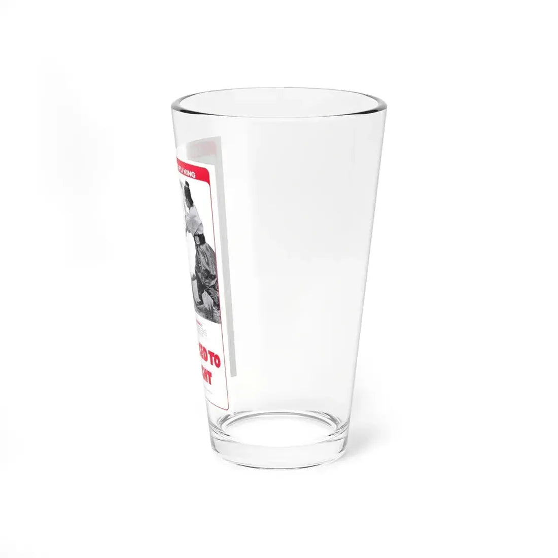 FORCED TO FIGHT 1971 Movie Poster - Pint Glass 16oz - Go Mug Yourself