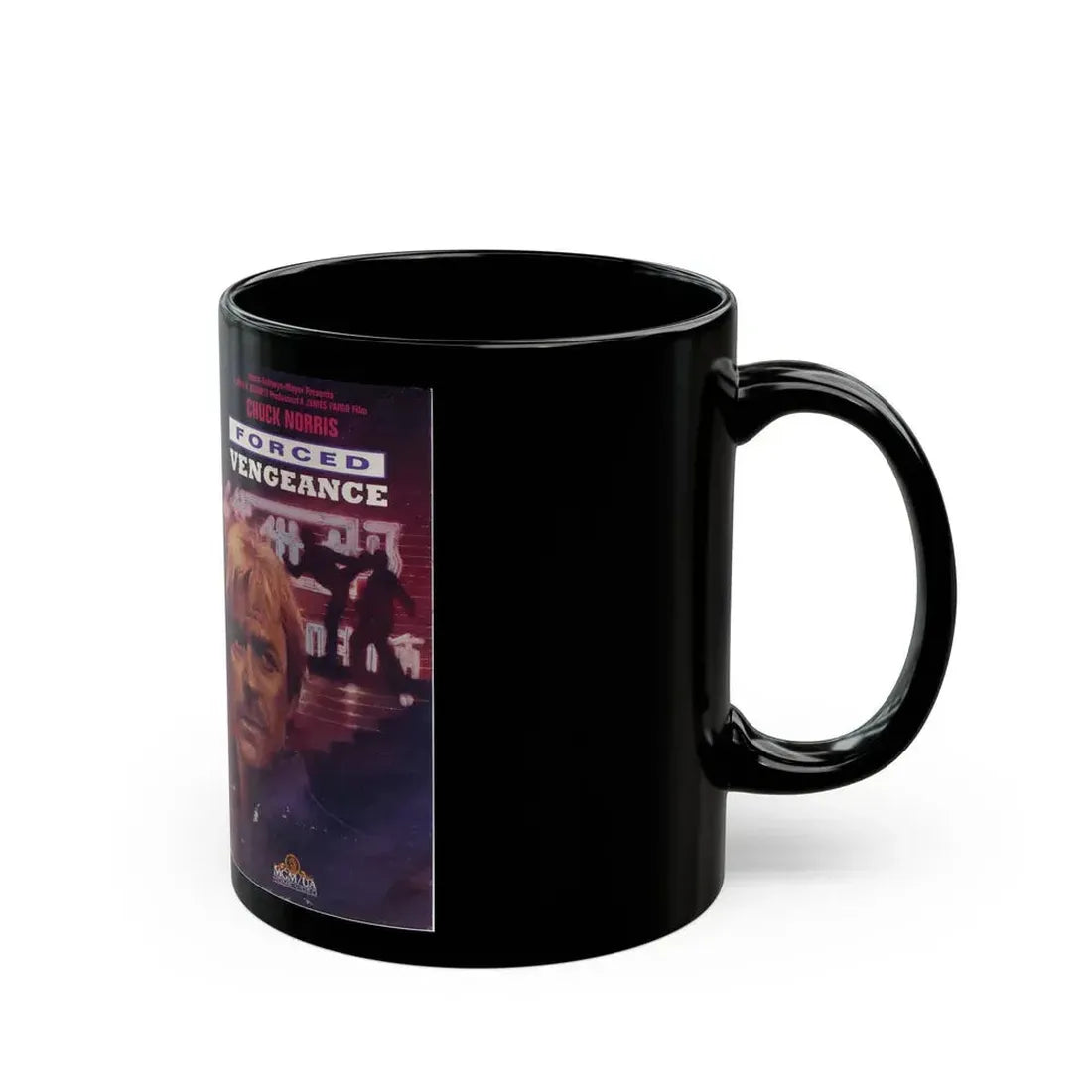 FORCED VENGEANCE (VHS COVER) - Black Coffee Mug - Go Mug Yourself