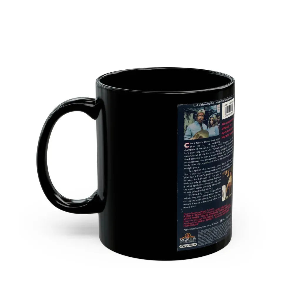 FORCED VENGEANCE (VHS COVER) - Black Coffee Mug - Go Mug Yourself