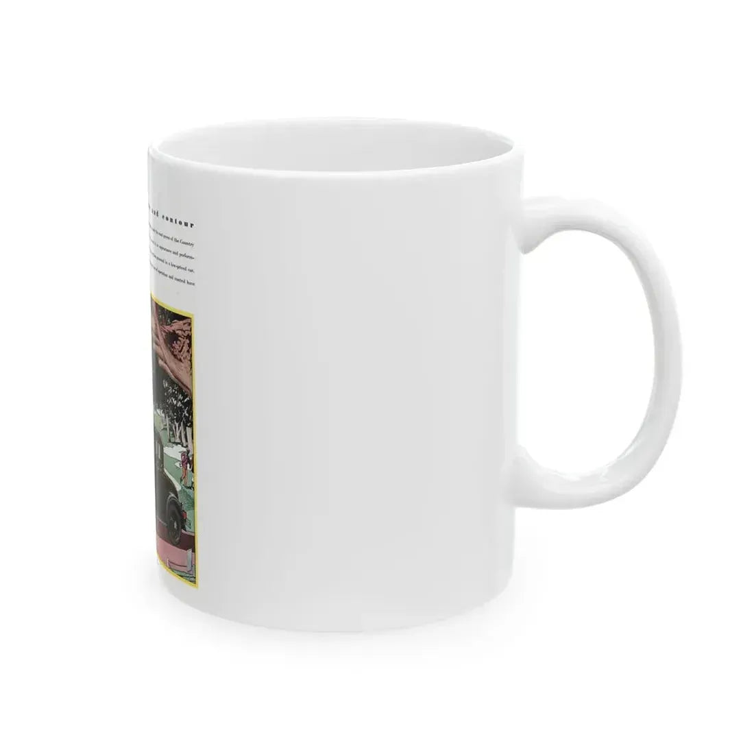 Ford Coupe ad, McCall's, April 1930 - White Coffee Mug - Go Mug Yourself