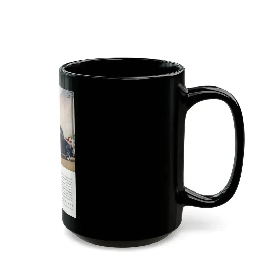 Ford for 1936 ad, The American Magazine, June 1936 - Black Coffee Mug - Go Mug Yourself