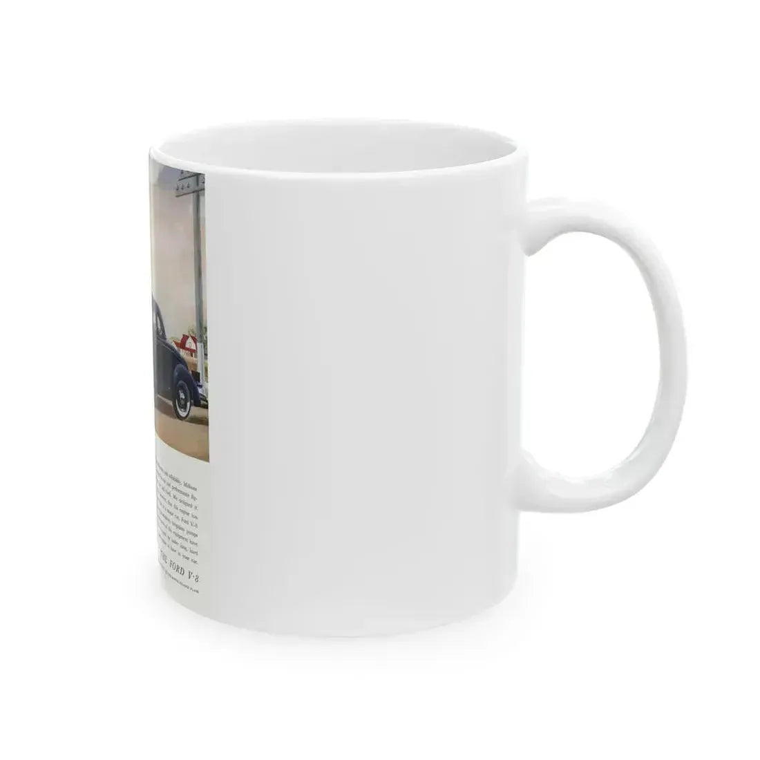 Ford for 1936 ad, The American Magazine, June 1936 - White Coffee Mug - Go Mug Yourself