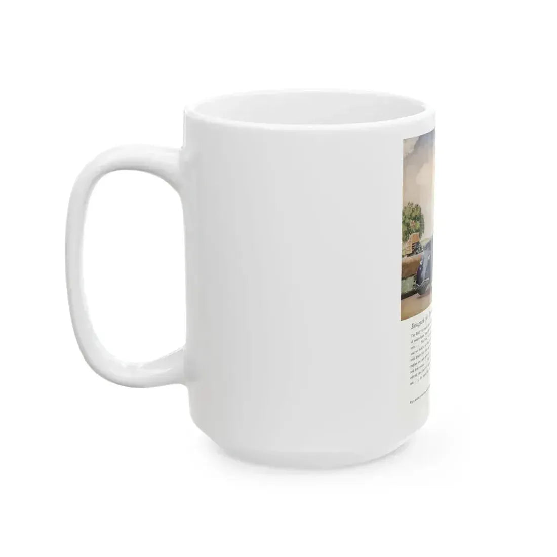 Ford for 1936 ad, The American Magazine, June 1936 - White Coffee Mug - Go Mug Yourself