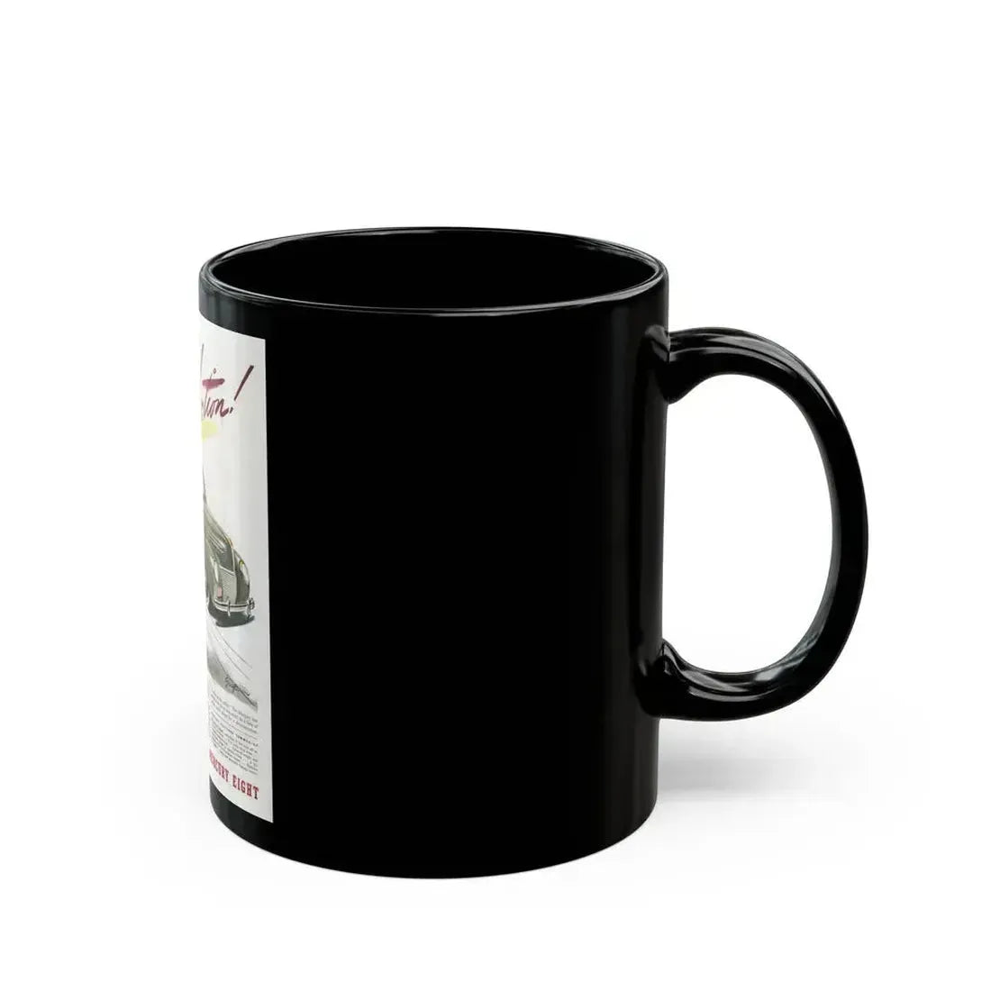 Ford Mercury advertisement, 1939 - Black Coffee Mug - Go Mug Yourself