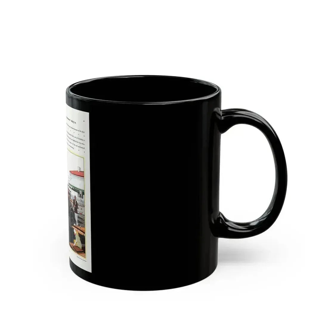 Ford Roadster ad, Pictorial Review, August 1930 - Black Coffee Mug - Go Mug Yourself