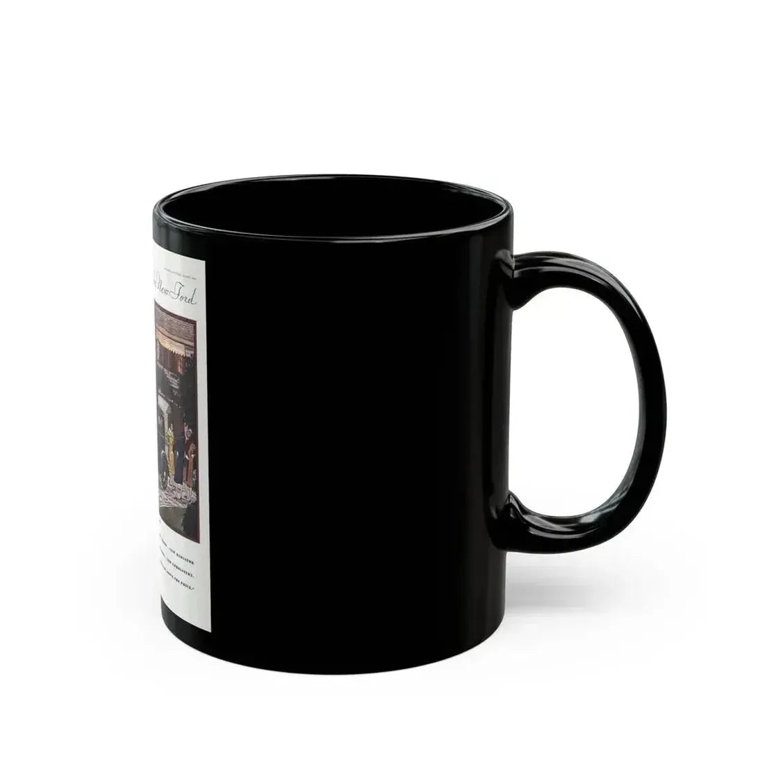 Ford Sedan ad, McCall's, March 1930 - Black Coffee Mug - Go Mug Yourself