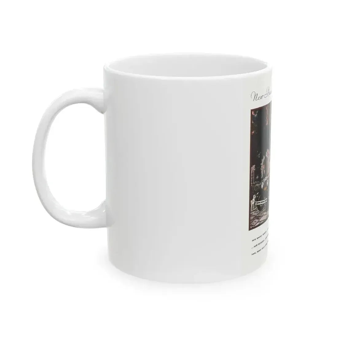 Ford Sedan ad, McCall's, March 1930 - White Coffee Mug - Go Mug Yourself