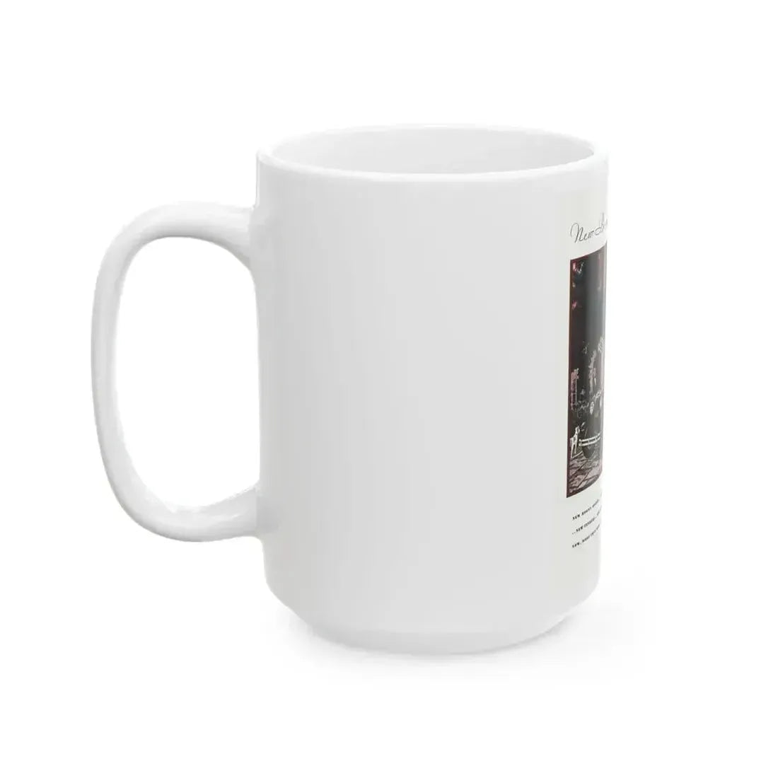 Ford Sedan ad, McCall's, March 1930 - White Coffee Mug - Go Mug Yourself