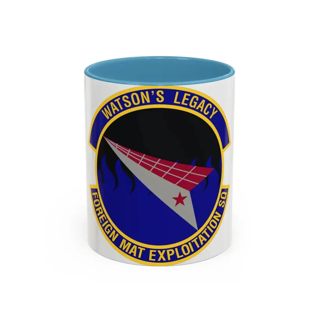 Foreign Material Exploitation Squadron (U.S. Air Force) Accent Coffee Mug 11oz Light Blue - Go Mug Yourself
