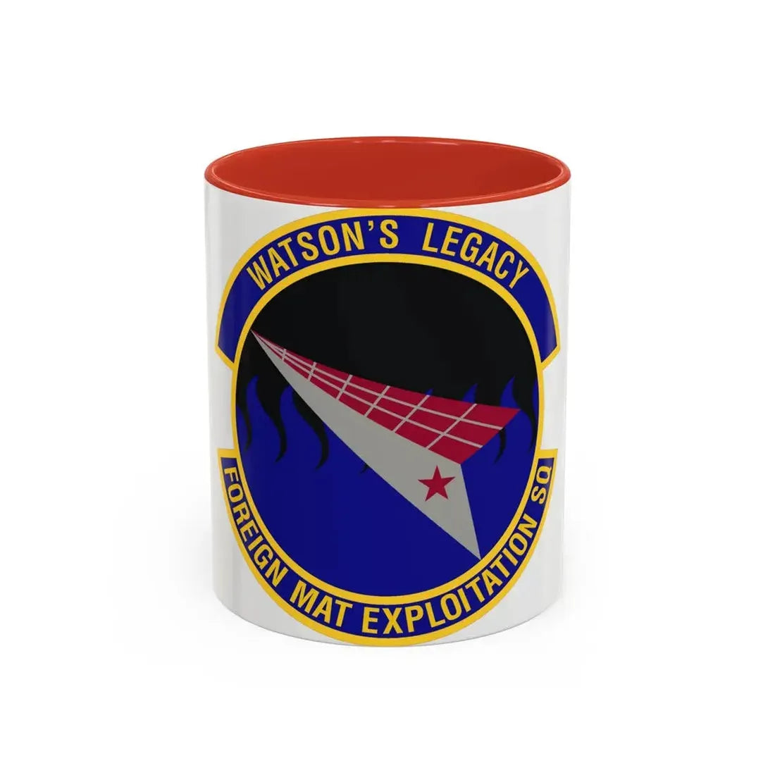 Foreign Material Exploitation Squadron (U.S. Air Force) Accent Coffee Mug 11oz Red - Go Mug Yourself