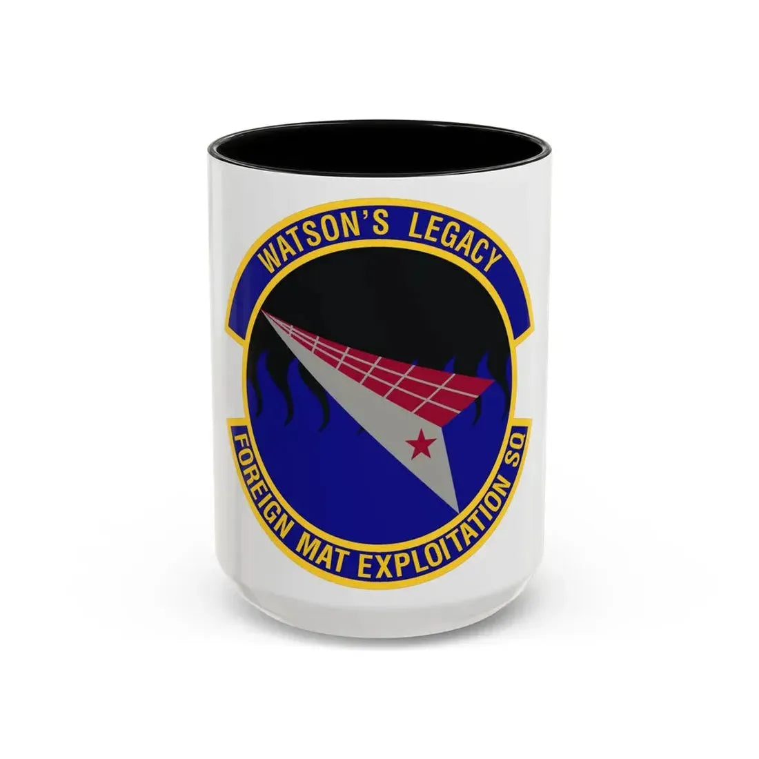 Foreign Material Exploitation Squadron (U.S. Air Force) Accent Coffee Mug 15oz Black - Go Mug Yourself