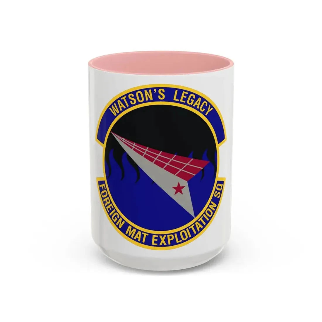 Foreign Material Exploitation Squadron (U.S. Air Force) Accent Coffee Mug 15oz Pink - Go Mug Yourself