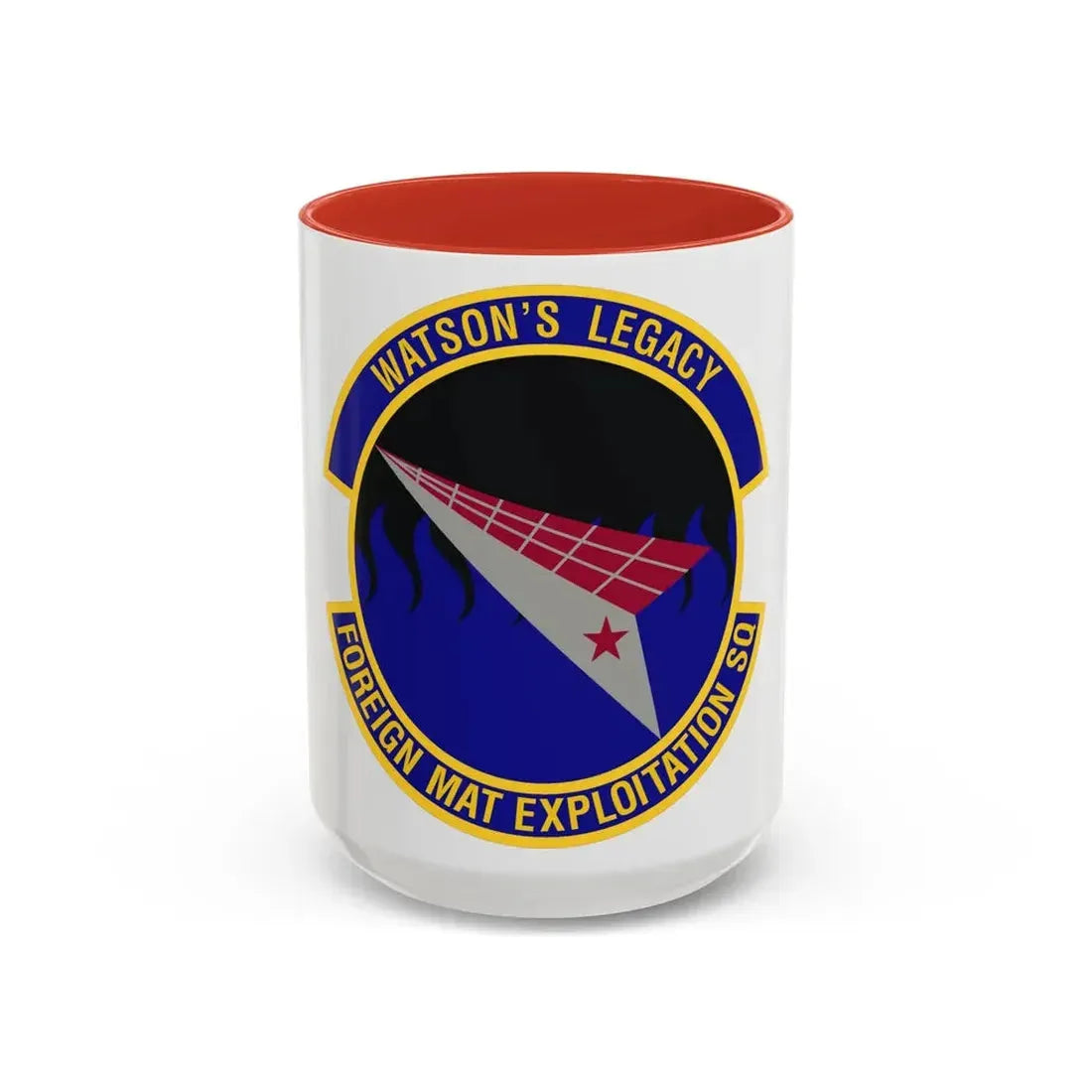Foreign Material Exploitation Squadron (U.S. Air Force) Accent Coffee Mug 15oz Red - Go Mug Yourself