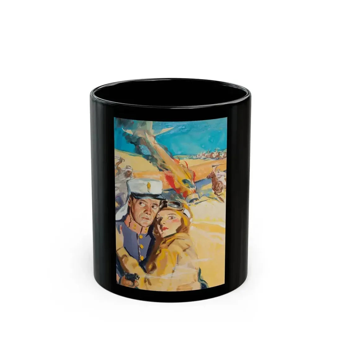 Foreign Territory, movie poster preliminary art - Black Coffee Mug 11oz - Go Mug Yourself