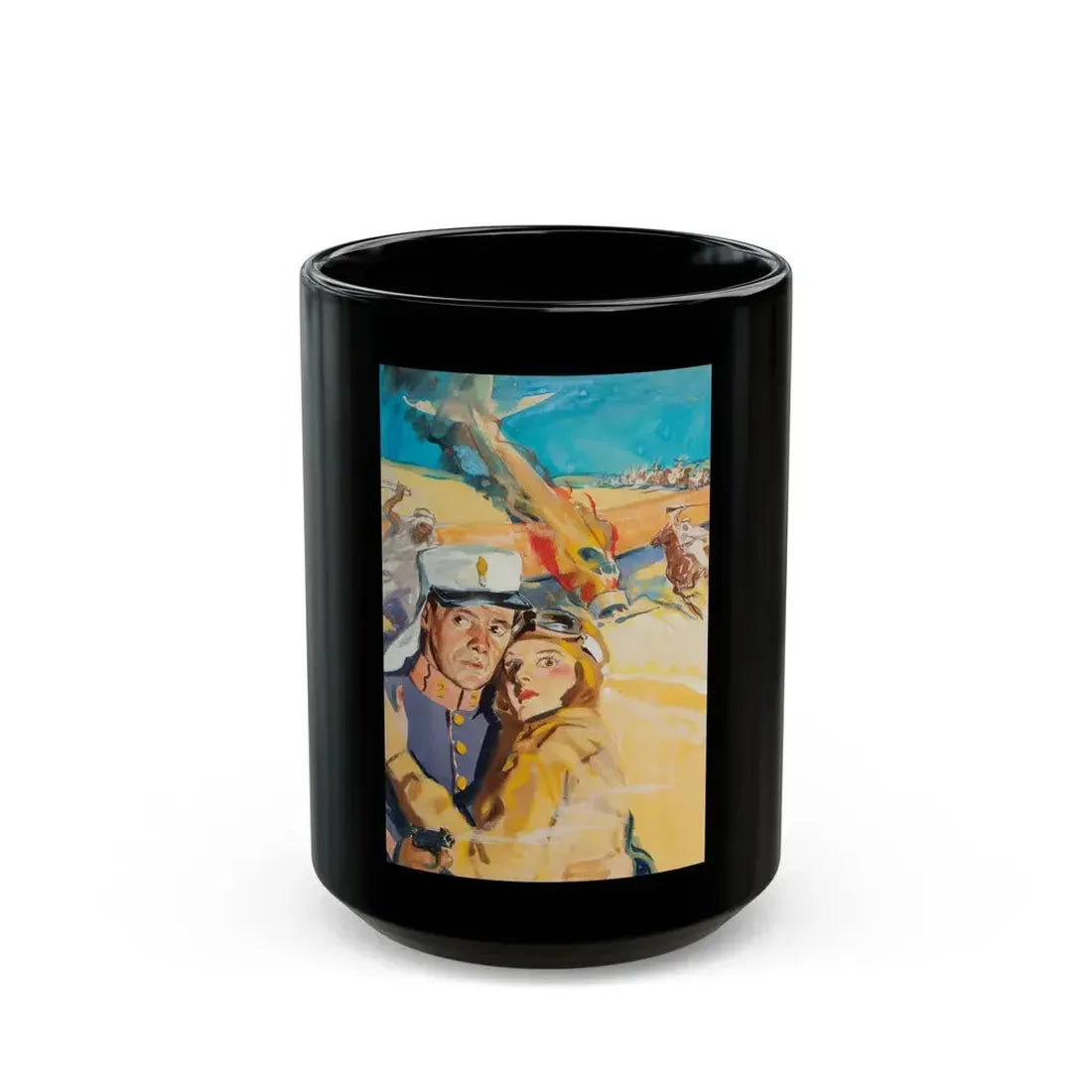 Foreign Territory, movie poster preliminary art - Black Coffee Mug 15oz - Go Mug Yourself
