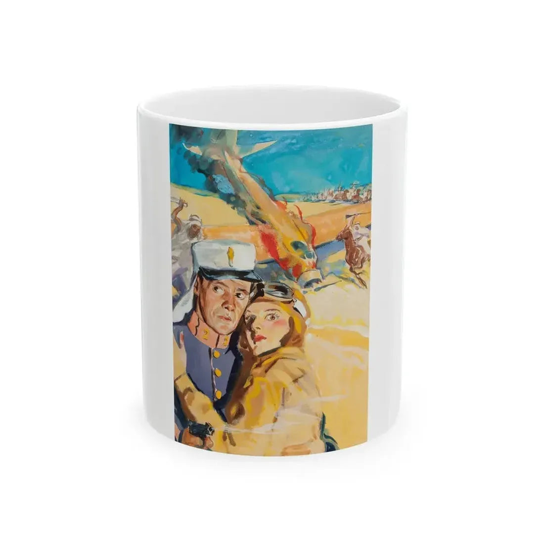 Foreign Territory, movie poster preliminary art - White Coffee Mug 11oz - Go Mug Yourself