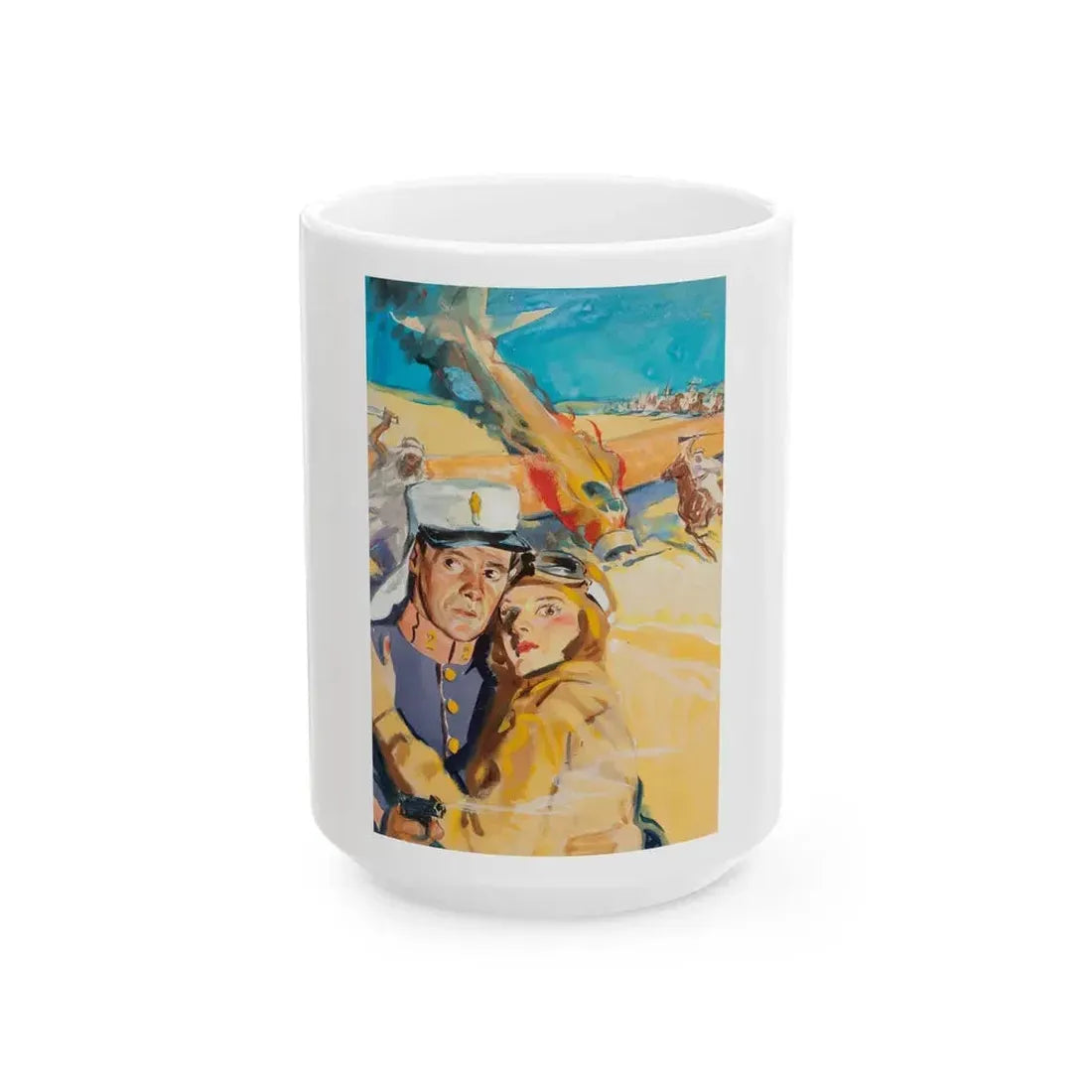 Foreign Territory, movie poster preliminary art - White Coffee Mug 15oz - Go Mug Yourself