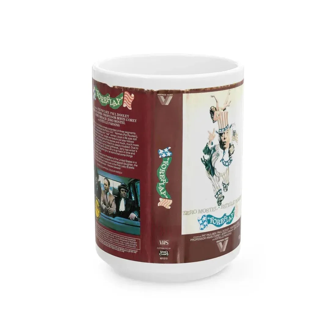 FOREPLAY (VHS COVER) - White Coffee Mug 15oz - Go Mug Yourself