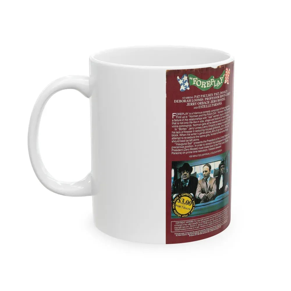 FOREPLAY (VHS COVER) - White Coffee Mug - Go Mug Yourself