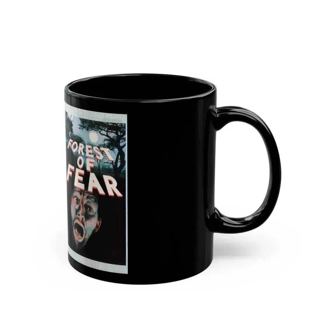 FOREST OF FEAR VIDEO NASTY (VHS COVER) - Black Coffee Mug - Go Mug Yourself