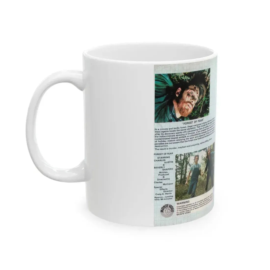 FOREST OF FEAR VIDEO NASTY (VHS COVER) - White Coffee Mug - Go Mug Yourself