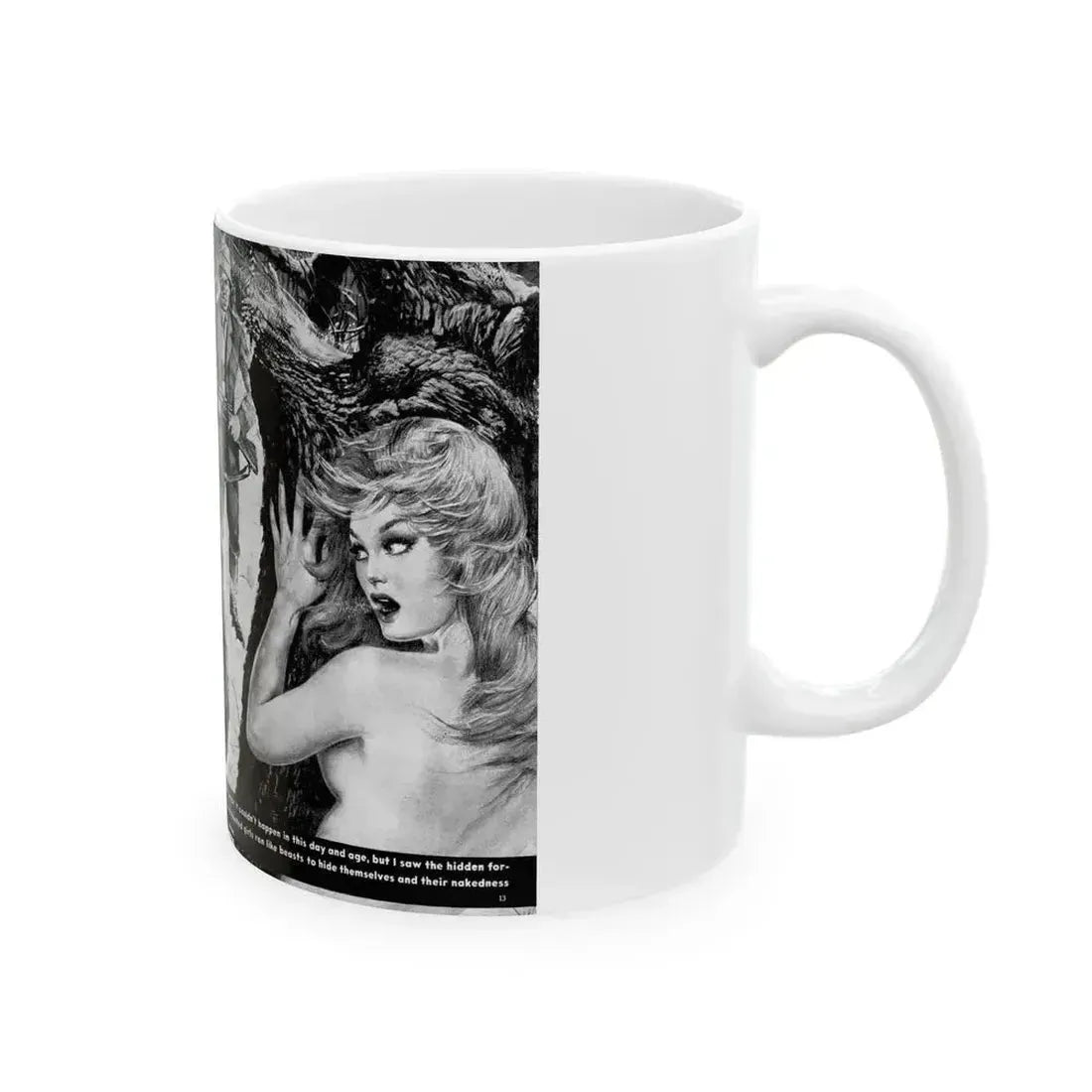 Forest of Naked Thrills, Man's True Danger, July 1967 - White Coffee Mug - Go Mug Yourself