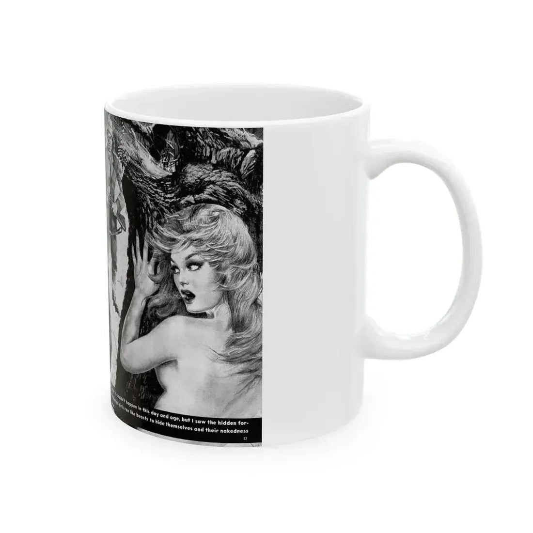 Forest of Naked Thrills, Man's True Danger, July 1967 - White Coffee Mug - Go Mug Yourself