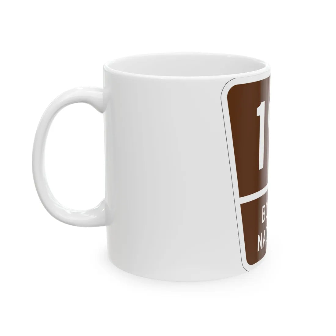 Forest Route 191 Puerto Rico (Puerto Rico) (Road Sign) White Coffee Mug - Go Mug Yourself