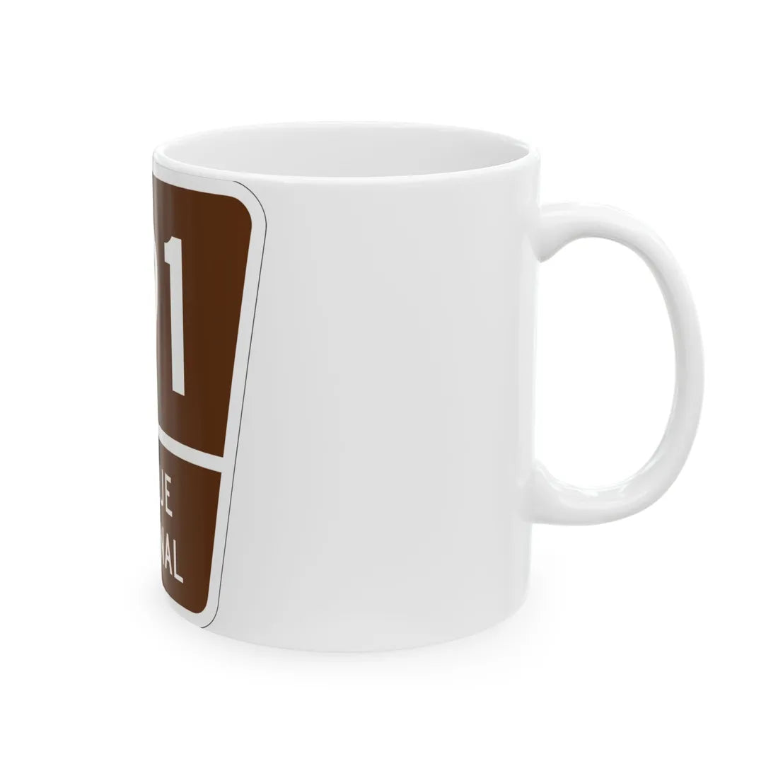 Forest Route 191 Puerto Rico (Puerto Rico) (Road Sign) White Coffee Mug - Go Mug Yourself
