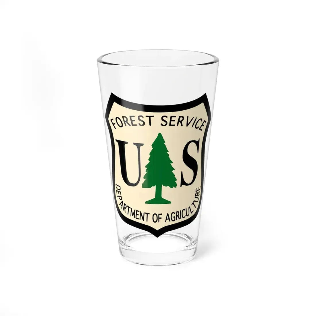 Forest Service Dept of Agriculture - Pint Glass 16oz 16oz - Go Mug Yourself