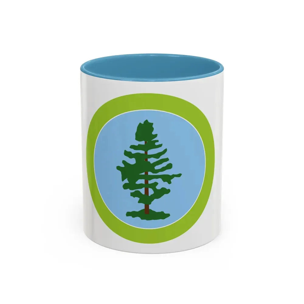 Forestry (Boy Scout Merit Badge) Accent Coffee Mug 11oz Light Blue - Go Mug Yourself