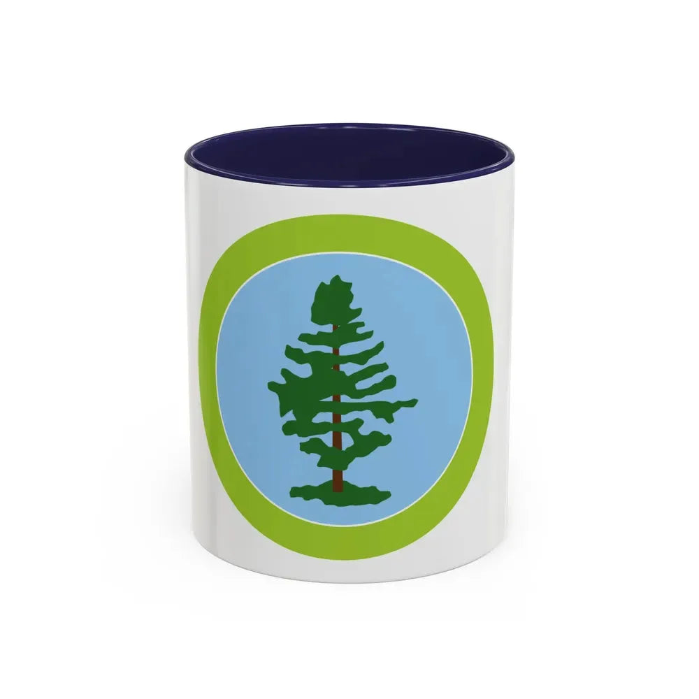 Forestry (Boy Scout Merit Badge) Accent Coffee Mug 11oz Navy - Go Mug Yourself