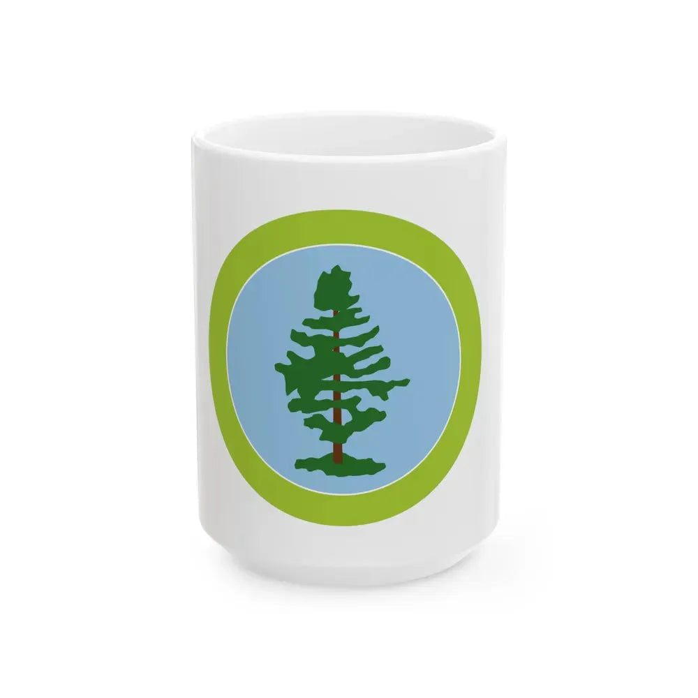 Forestry (Boy Scout Merit Badge) White Coffee Mug 15oz - Go Mug Yourself