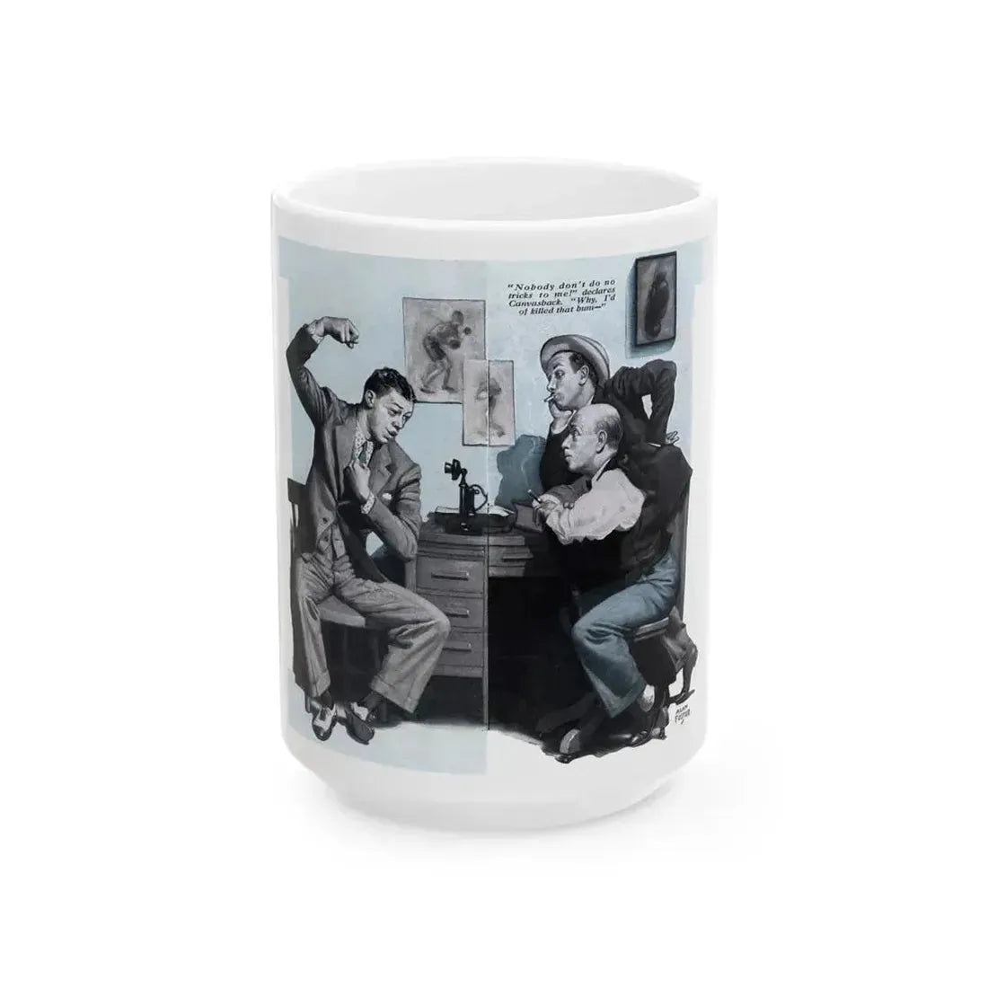 Forgotten Manslaughter (1), Redbook, December 1933 - White Coffee Mug 15oz - Go Mug Yourself