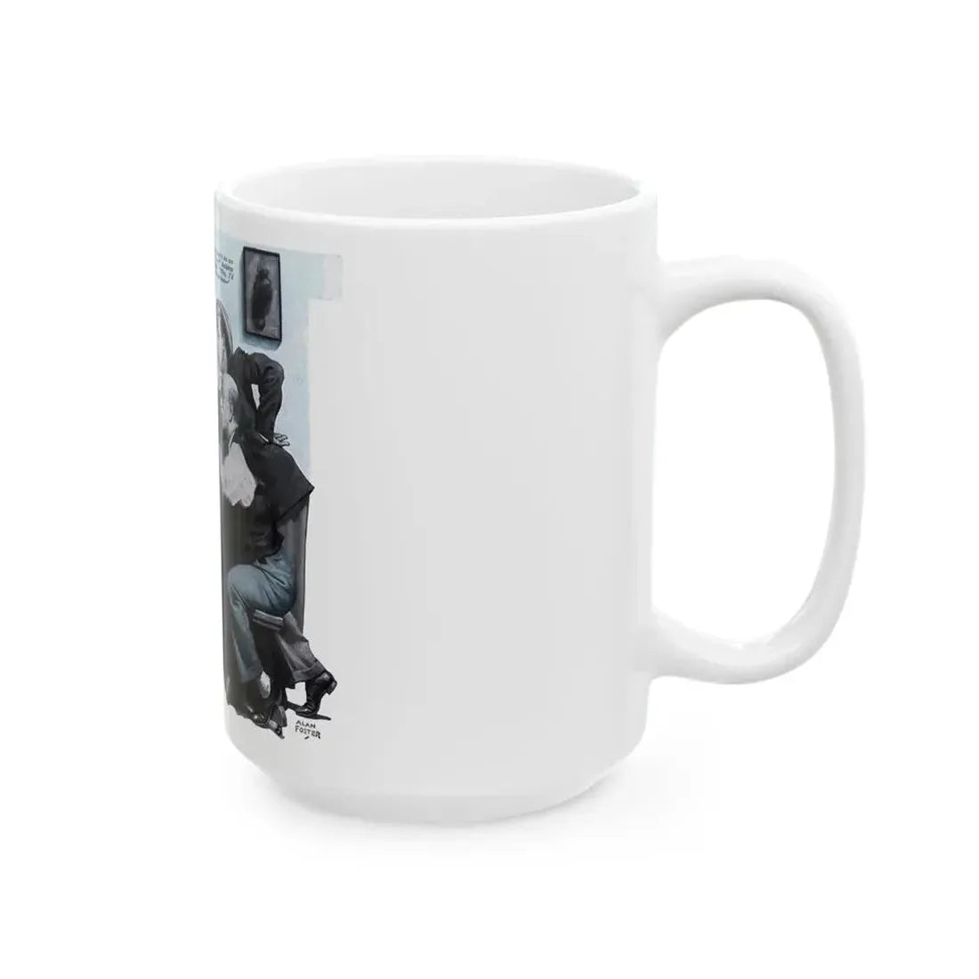 Forgotten Manslaughter (1), Redbook, December 1933 - White Coffee Mug - Go Mug Yourself